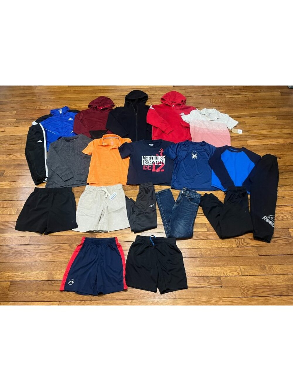 Boys Lot 19PCS! Adidas Under Armour & More!! Youth Size Small 5/6-7-8